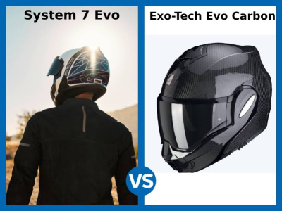 BMW Sistema 7 EVO vs Scorpion Exo-Tech Evo Carbon: Que casco flexible para elegi