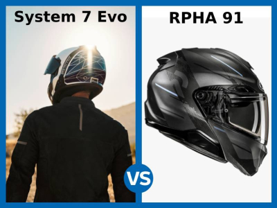 BMW System 7 EVO vs HJC RPHA 91: la comparación
